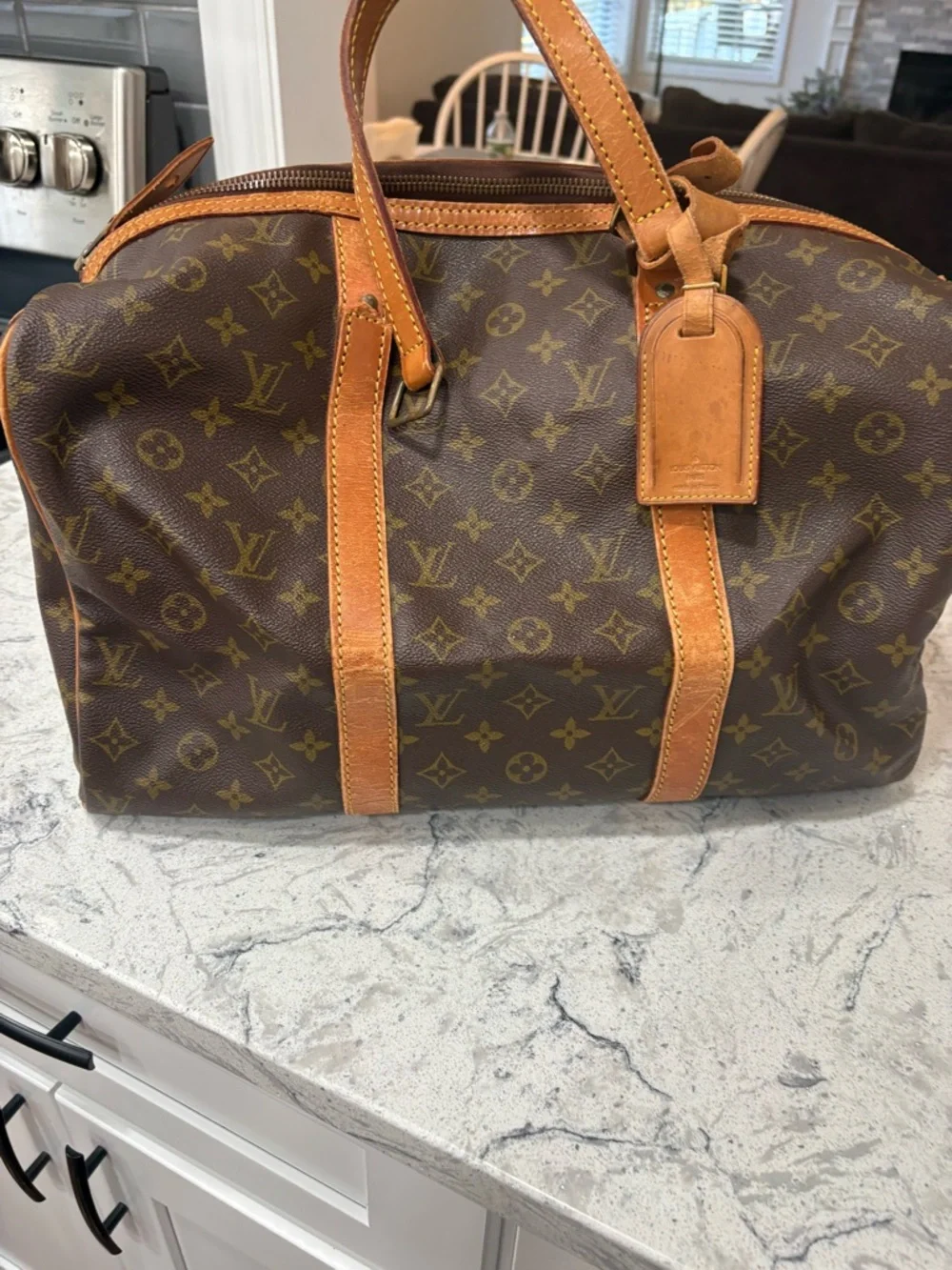 Louis Vuitton project Brown Monogram Canvas Travel KeepAll bag. - Picture 3 of 7